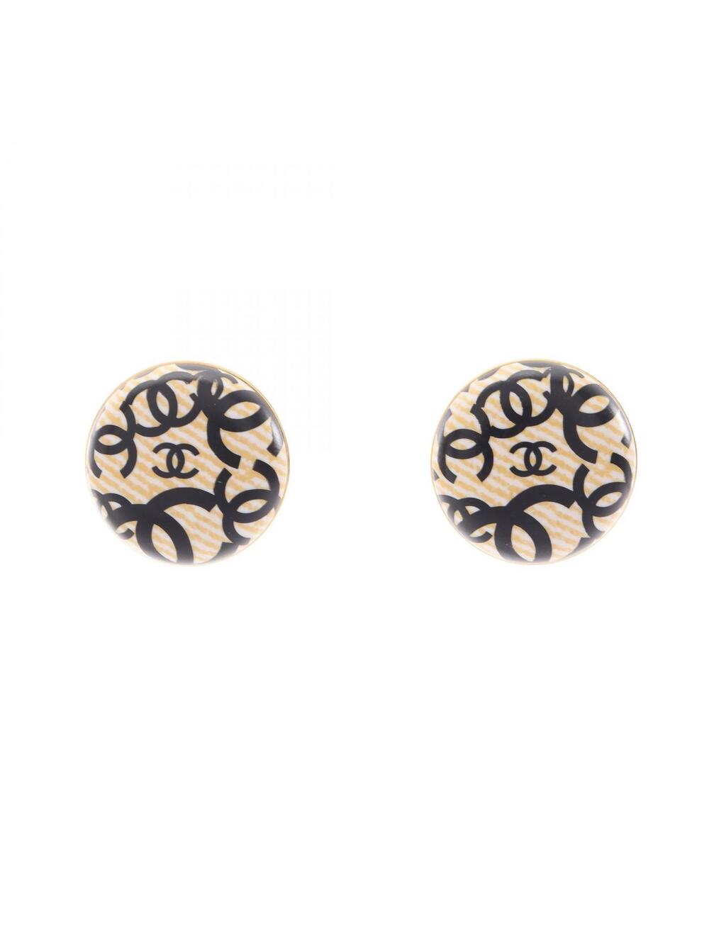 Chanel Coco Mark Round 02P Earring Gold #339411C51B
